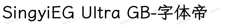 SingyiEG Ultra GB字体转换